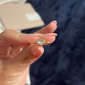 kendra scott heart ring (iridescent)